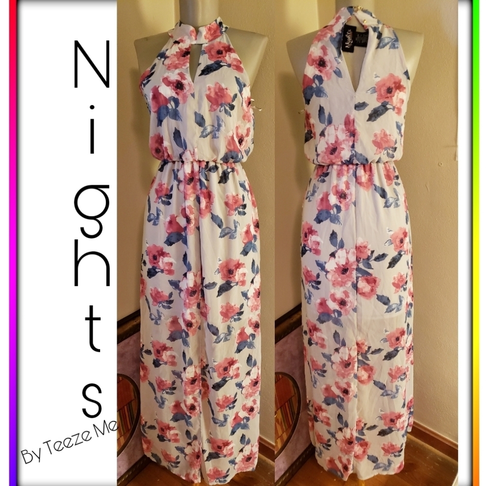 Nights floral maxi dress.  Sz 2